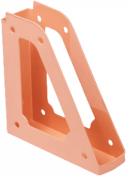 C/10 PORTE-REVUES PLASTIQUE ORANGE PASTEL