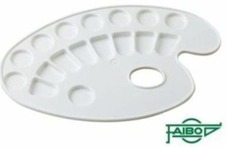 PACK/10 PALETAS DE PLASTICO OVALADAS 25X15CM C/DEPARTAMENTOS