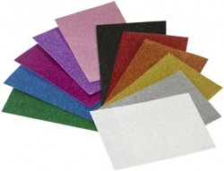 PACK 3 LAMINAS GOMA EVA PURPURINA ORO 40X60