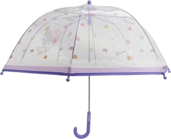 PARAGUES MANUAL INFANTIL TRANSP BURBUJA 48CM SANRIO KUROMI