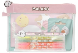 SET ESTOJO JUMBO COM ACCESORIOS DE PAPELERIA MOLANG BLOS