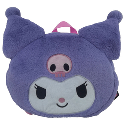 SANRIO KUROMI FACE PLUSH BACKPACK