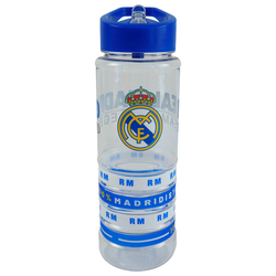 GARRAFA 700ML COM 4 PULSEIRAS DE SILICONE REAL MADRID