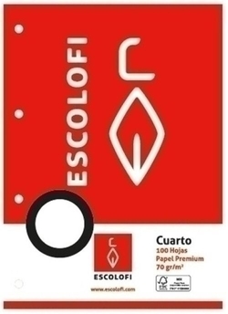 RECANVI Fº 4 TALADROS 100H 70G PAUTA MONTESSORI 3.5 C/M