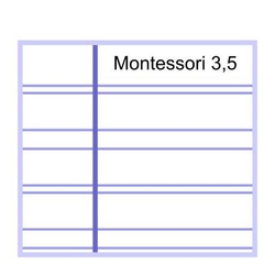 PAQUETE A4 100H 70G MONTESSORI 3.5 C/MARGEN