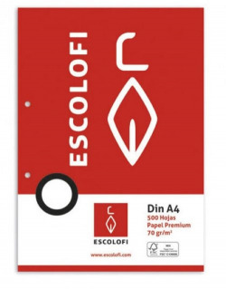 RECANVI A4 500H 70G PAUTA MONTESSORI 5 2 TALADROS