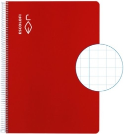 PACK/5 BLOCO FOLIO 50H 70G. CUA. 8X8 VERMELHO