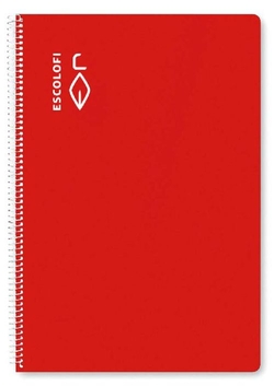 PACK/5 A4 BLOCKS 40H 70G. MONTESSORI GUIDELINE 5 RED
