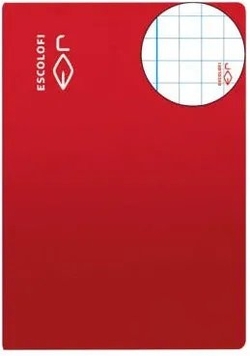 PACK OF 10 A4 NOTEBOOKS, 50 SHEETS, 70G, 6X6 CM, RED, SCRUB
