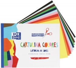 BLOC MANUALIDADES A4+ 10H PAPIER CARTON COULEURS OXFORD
