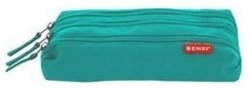 PORTATODO TRIPLE 22X4X8CM COR NEGRO VERDE AZULADO ENRI