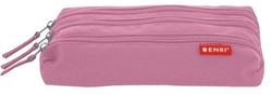ESTOJO TRIPLO 22X4X8CM COR COR-DE-ROSA ENRI