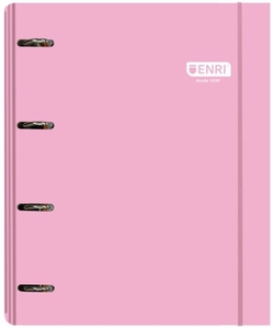 CARPEBLOC A4+ 4 ANNEAUX 35MM PIÈCE DE RECHANGE 5 COULEUR ROSA ENRI