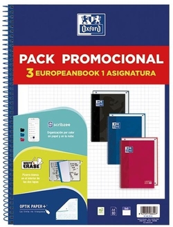 JOGO 3 BLOCO A4+ 80H 90G. CUAD.5X5 CORES VIVOS EBOOK1