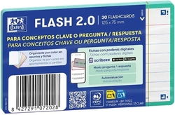 PACK FLASHCARDS 2.0 OXFORD A7 30F 1 LINEA ICE MINT
