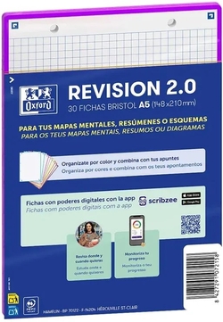 PACK FLASHCARDS 2.0 OXFORD A5 2T 30F CUAD.5X5 LILA