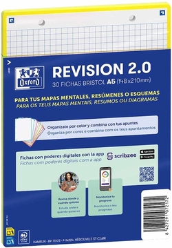 BLOCO FLASHCARDS 2.0 OXFORD A5 2T 30F CUAD.5X5 AMARELO