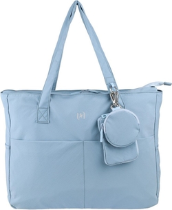 BOLSO TOTE BAG ENDLESS UNIVERSITY 41X31X12 COR DUSTY BLUE