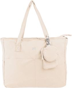 BOLSO TOTE BAG ENDLESS UNIVERSITY 41X31X12 COR BEIGE