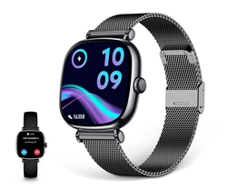 Ksix Iria Negro / Smartwatch 1.7/ 2 Correas (Metal + Silico