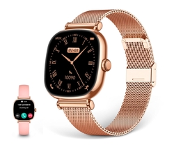 Ksix Iria Rosa / Smartwatch 1.7/ 2 Correas (Metal + Silicon