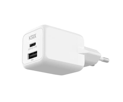Ksix Bcd20Ganacb Blanco / Cargador De Red Eléctrica 1 X Usb