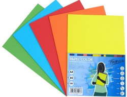PACK A4 100 SHEETS 80G FABRIANO COLOR ASSORTED INTENSE