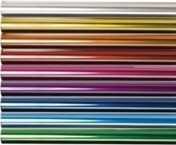 Rollo 25 hojas microperforadas papel celofan naranja 0.50x16.25 m