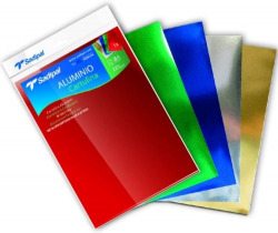 PACK/10 CARTOLINA METAL 50X65CM 225G COR ORO