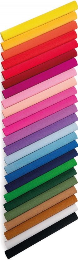 ROLO CONTINUO PAPEL CRESPON 40G 50X250CM AZUL MARINHO
