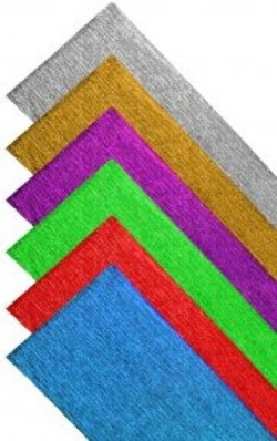 ROLO CONTINUO PAPEL CRESPON ALUMINIO AZUL FU. 60G 50X150CM