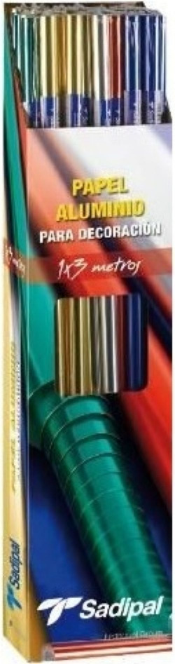 EXP 25 ROTLLOS PAPER DE ALUMINIO COLLECTION 1X3M COL. SURTID