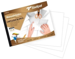 CRAFTS BLOCK 10 WHITE CARDBOARDS 32X24CM