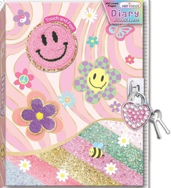 DIARIO AMB CANDADO I LLAVES GROOVY FLOWER HOT FOCUS