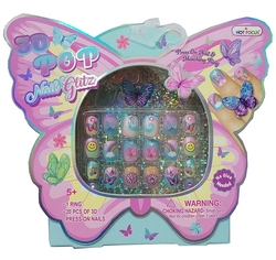 KIT UÑAS E ANILLO BUTTERFLY