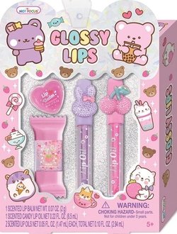 SET DE LAPIS LABIAL LABIOS BRILLANTES CRITTER