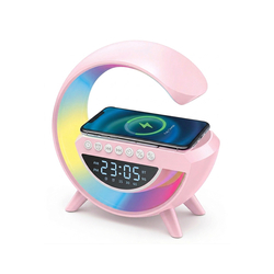 ALTAVOZ DESPERTADOR LED ROSA