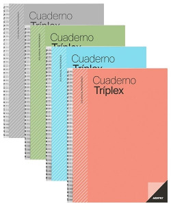 CADERNO TRIPLEX A4 CORES FORNECIDOS