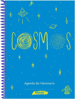 (CAT) AXENDA ESCOLAR ESPIRAL COSMOS A5 64H RELAC. FAM/ESC.