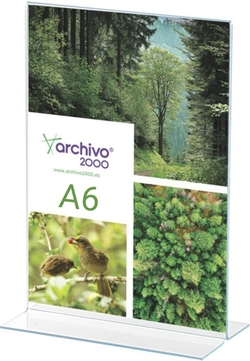 PORTA FOLHETOS EM FORMATO T A6 VERTICAL 45X105X155MM