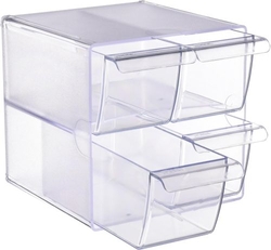 ORGANIZADOR COM 4 GAVETAS TRANSPARENTE