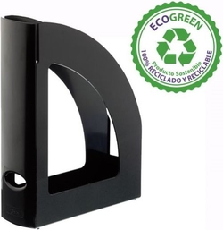 C/6 REVISTEROS PLASTICO COR PRETO OPACO 250X80X320MM