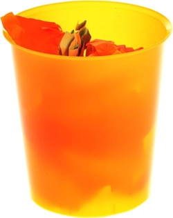 PAPELEIRA PLASTICO TRASLUCIDO LARANJA