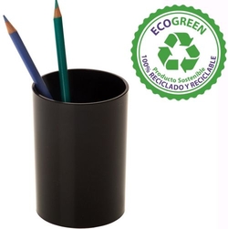 COPO PORTA LÁPIS DE PLASTICO COR PRETO
