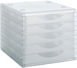 MODULO 5 GAVETAS COR TRANSPARENTE 32,3X23,4X3,8CM