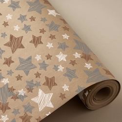BOBINA PAPER REGAL KRAFT NADAL ESTRELLAS 62CMX4KG