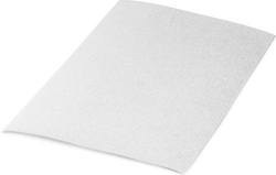 PACK OF 10 SHEETS OF WHITE GLITTER EVA RUBBER 40X60 CM