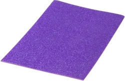 PACK 10 LAMINAS GOMA EVA PURPURINA LILA 40X60 CM