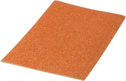 JOGO 10 LAMINAS BORRACHA EVA PURPURINA LARANJA 40X60 CM