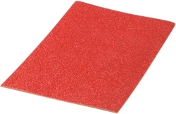 PACK OF 10 RED GLITTER EVA RUBBER SHEETS 40X60 CM
